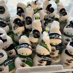 New Handmade Seattle Seahawks Snowmen