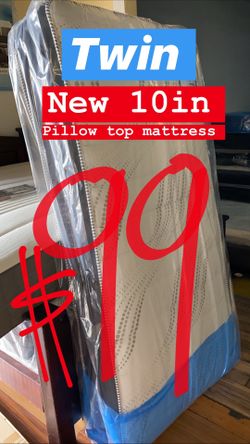 ‼️ LOCATED IN LOS ANGELES ‼️ $20 Delivery Fee ‼️ BRAND NEW PILLOW TOP MATTRESSES💯 COLCHONES NUEVOS PILLOW TOP 💯 Queen $120 ❌ $180 With Box Spr