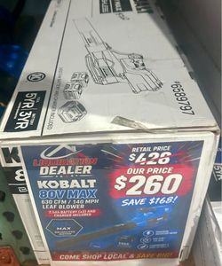 Kobalt 80V 630CFM Leaf Blower