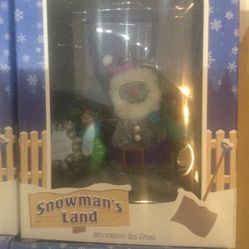 Vintage Christmas Hallmark Ornaments Snowman. 4 Sets. 