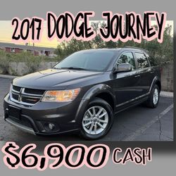 2017 Dodge Journey SXT SUV EXCELLENT CLEAN TITLE 4 DOORS 3 ROWS Seating