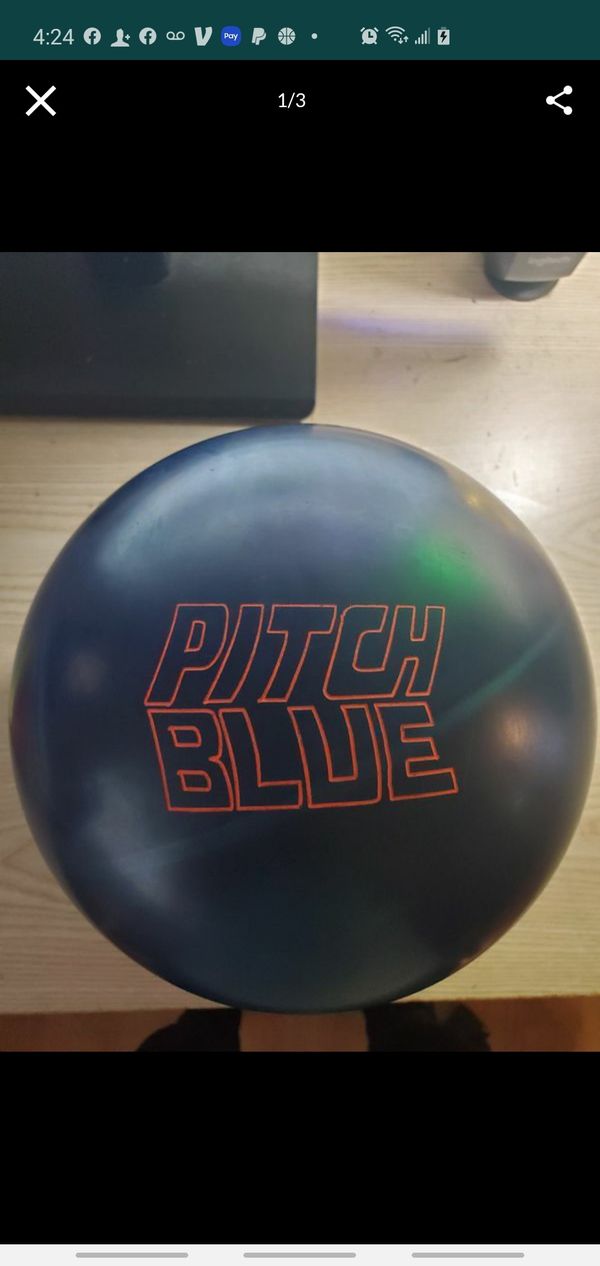 Pitch blue urethane bowling ball for Sale in Portland, OR - OfferUp