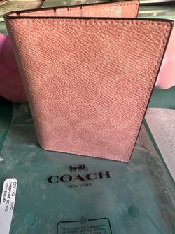 Coach Powder Pink Passport Holder