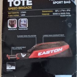 EASTON Speed Brigade Tote Baseball / Softball All Purpose Sport Bag Black & Pink