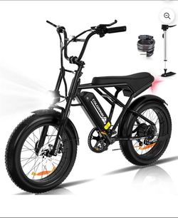 COLORWAY 750W Electric Bike for Adults,20X4.0 Fat Tire Off-Road E bike,36V/12Ah Battery Snow Beach Mountain Bike for Outdoor Cycling e bike