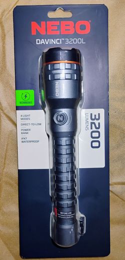 Nebo 3,200 lumen LED rechargeable lithium flashlight