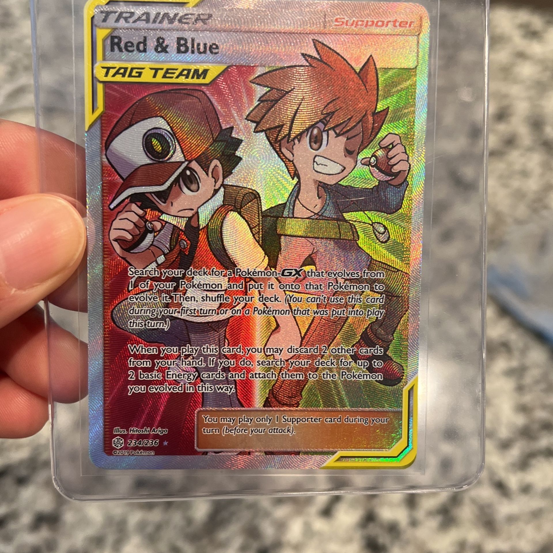 Red Blue Tag Team Card (cosmic Eclipse)