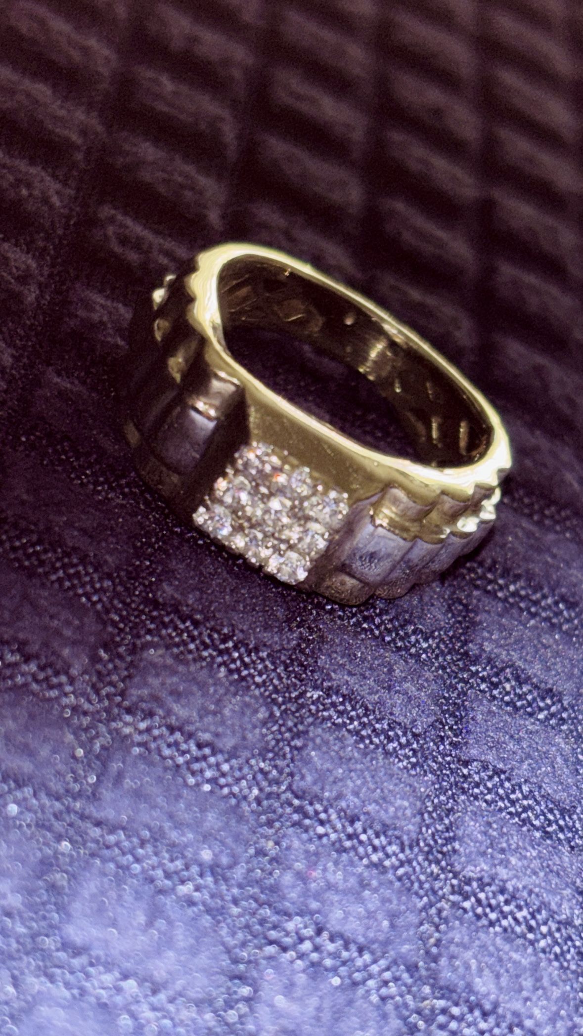 Two Tone Gold Diamond Ring