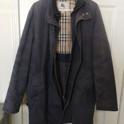 BURBERRY LONDON Nova Check quilted long coat, Large