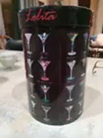 LOLITA Hand-painted “60 is Sexy” Martini Glass New In Presentation Box [Retired]