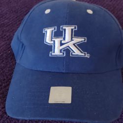 UK University Of Kentucky Blue Logo Adjustable Baseball Hat