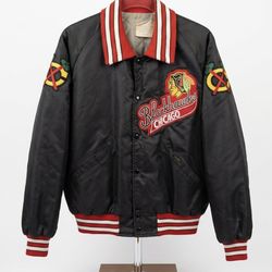 Rare Vintage BlackHawks Bomber (Gunzo)