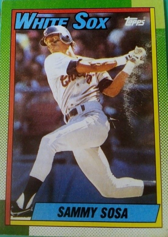 Topps 1989 SAMMY SOSA Rookie Card With Birthday Error