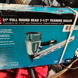 Makita Pneumatic 3-1/2 in. 21° Full Round Head Corded Framing Nailer
