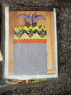 Tea towel for Halloween.