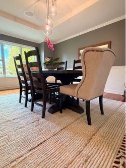 Pottery Barn Solid Wood Dining Chairs – Set of 4