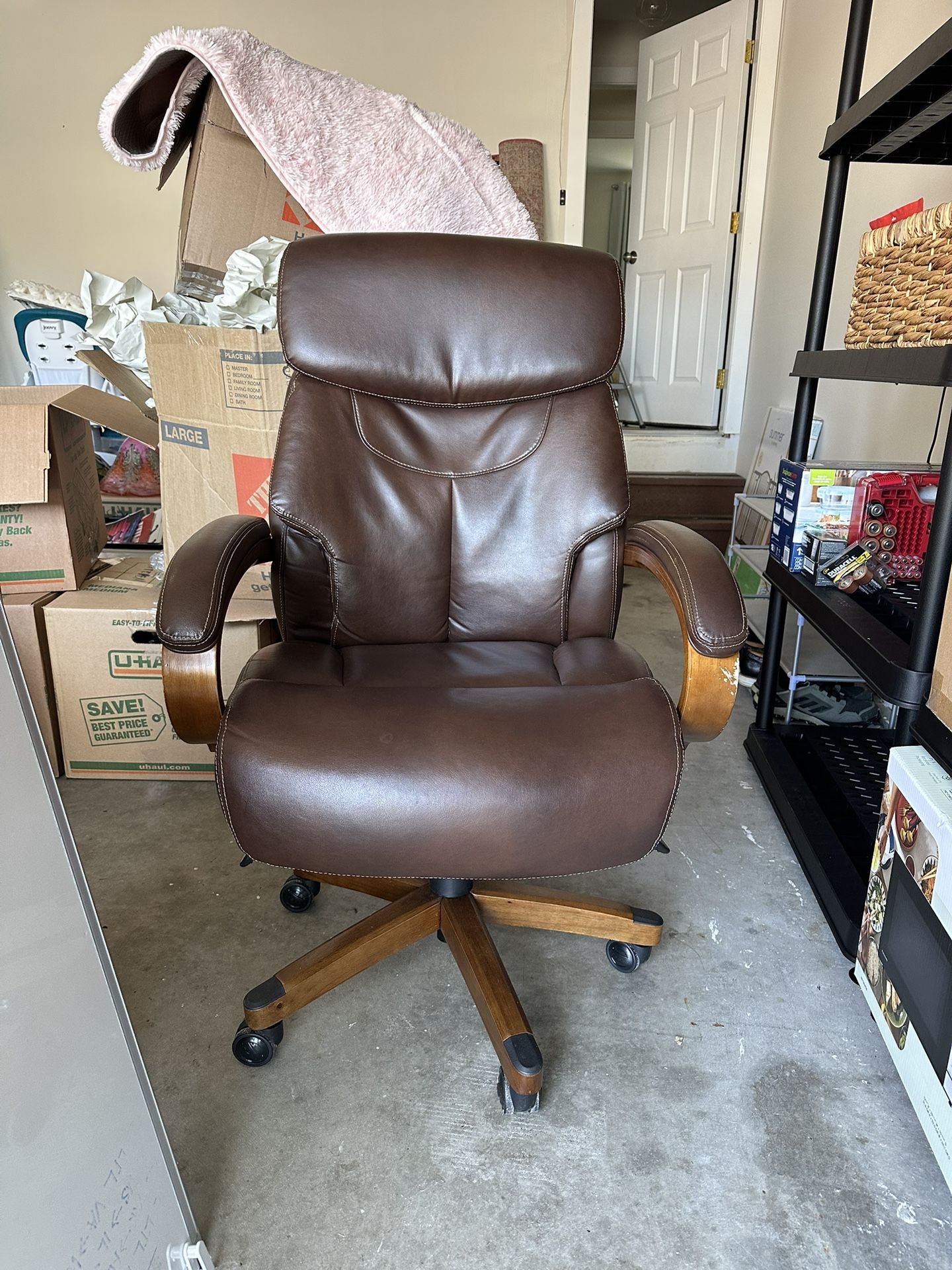 Leather Lazy Boy Office Chair
