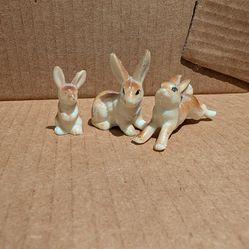 Vintage Miniature Bunny Rabbits, Set of 3