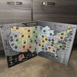 State Quarters Collectors Map