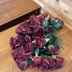 Red or Burgundy Roses