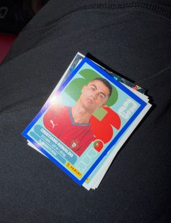 Cristiano Ronaldo Blue Border Panini