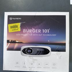 VANKYO Burger 101 Wireless Pico Projector, Rechargeable Mini DLP Projector