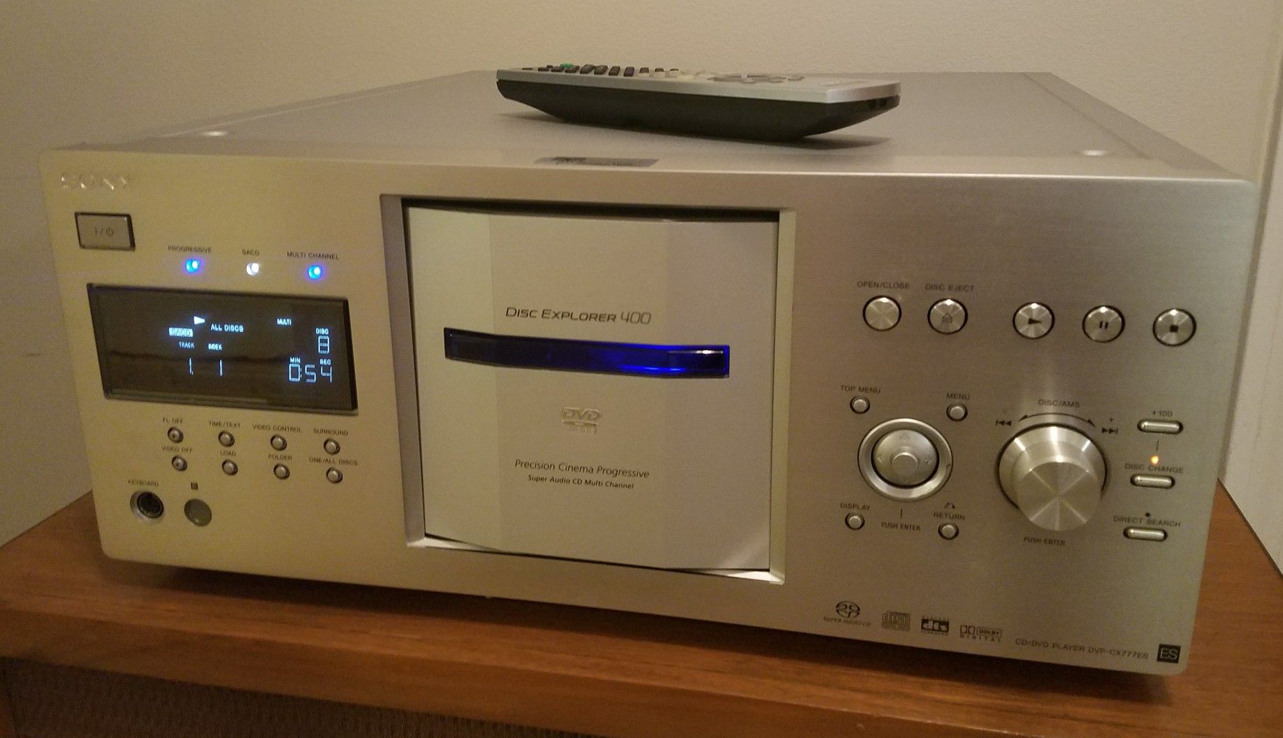 Sony ES DVP-CX777ES 400 DVD/CD Player with Remote