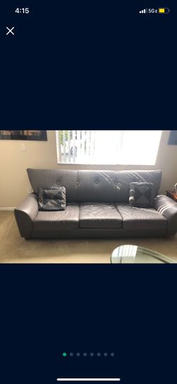 Modern Leather Couches - seats 6