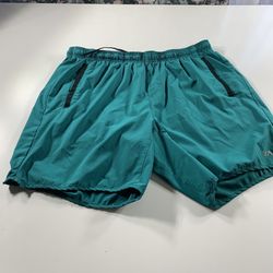 RVCA Yogger Shorts Teal Green Athletic Training Running Size XXL
