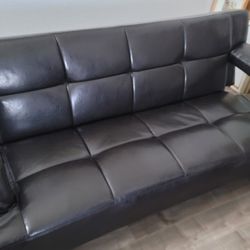 Leather futon 