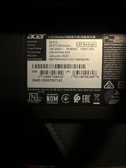 Acer Gaming Monitor