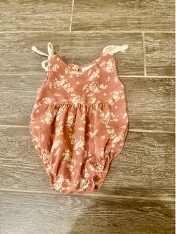 3-6 month floral bodysuit