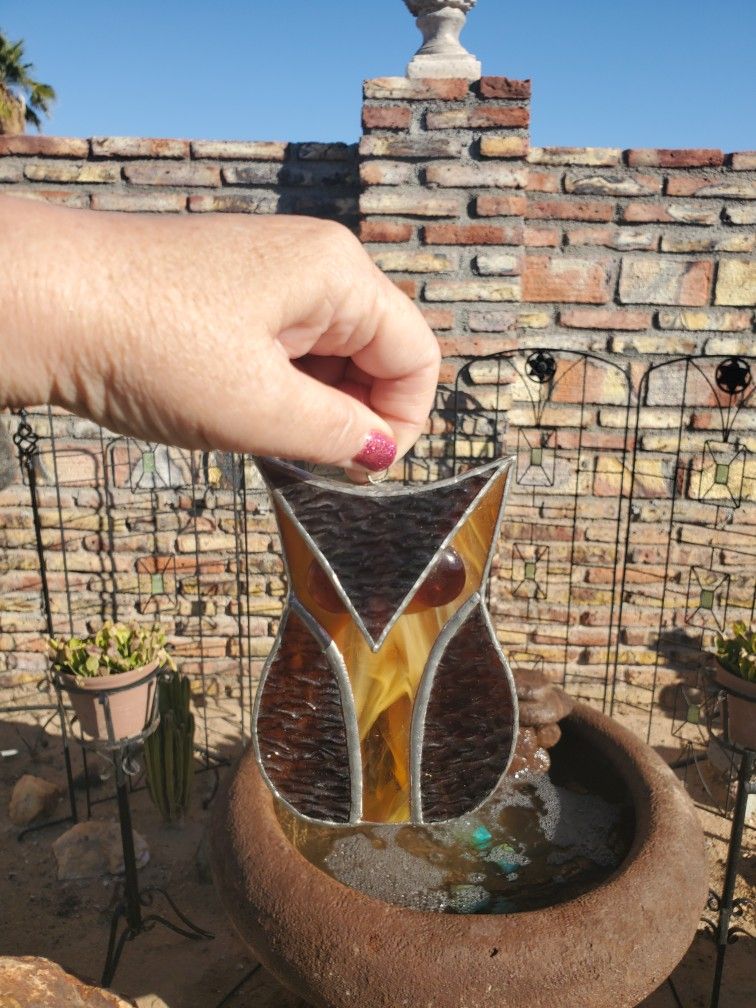 Vintage Stained Glass Owl Suncatcher for Sale in Yuma, AZ OfferUp