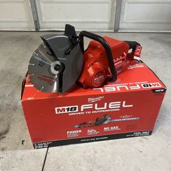 New Milwaukee M18 FUEL ONE-KEY 18V Lithium-Ion Brushless Cordless 9 in. Cut Off Saw (Battery Not Included)