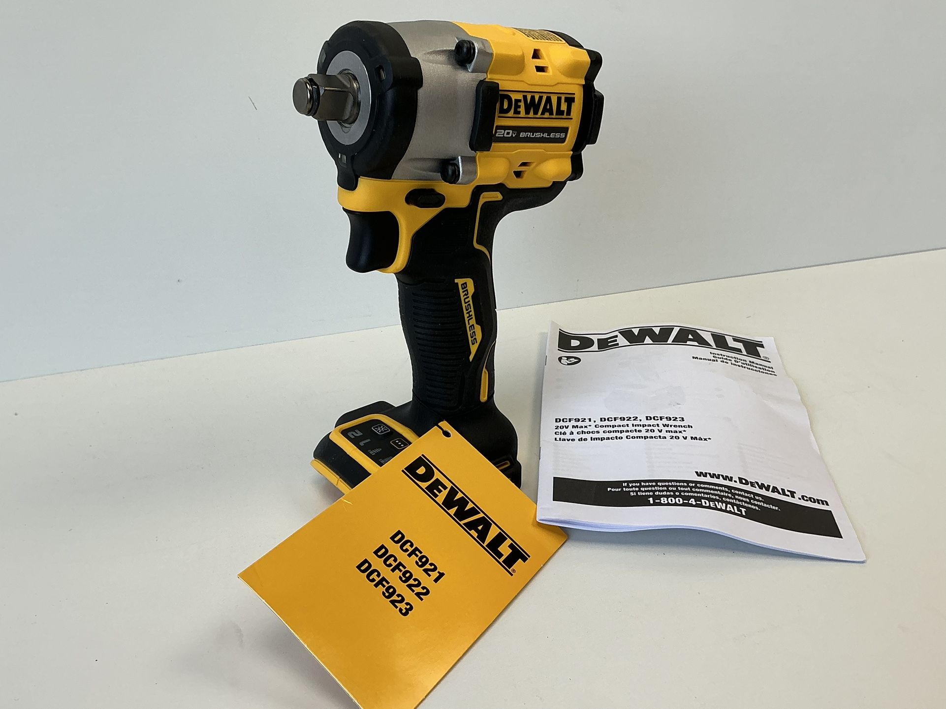 DEWALT ATOMIC 20V MAX Cordless Brushless 1/2 in. Variable Speed Impact Wrench (Tool Only)