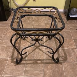 metal small square coffee table