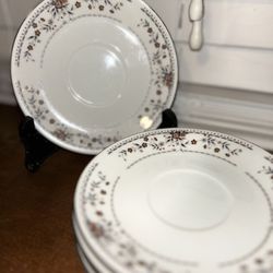 Wade Sone Claremont Fine Porcelain  Saucers 