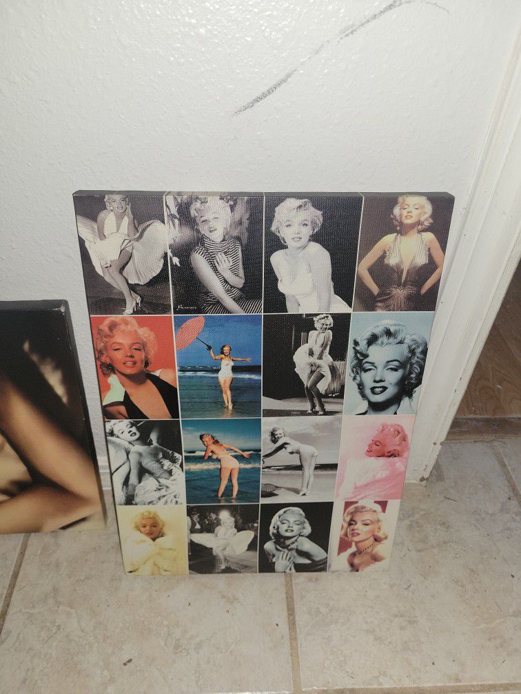 Marilyn Monroe Collectible Home Decor Canvases 