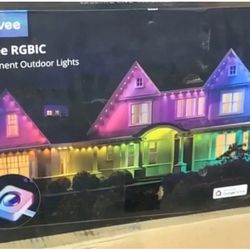 Govee Permanent Outdoor Lights, Smart RGBIC Outdoor Lights with 75 Scene Modes, 150ft with 108 LED Lights, IP67 Waterproof for Patio Decorations, Work