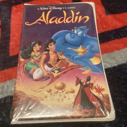 EXTREMELY RARE BLACK DIAMOND (Walt Disney Classic) Aladdin VHS