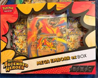 Ascended heroes mega emboar ex pokemon box