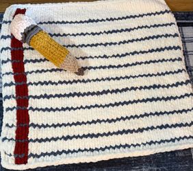 Handmade chunky knit blankets