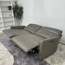 Henredon Keira Leather Power Reclining Sofa