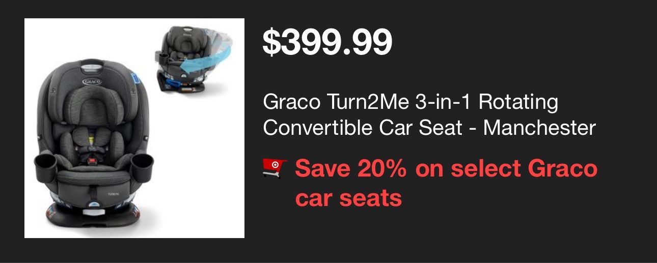Graco Turn2Me 3-in-1 Rotating Convertible Car Seat - Manchester