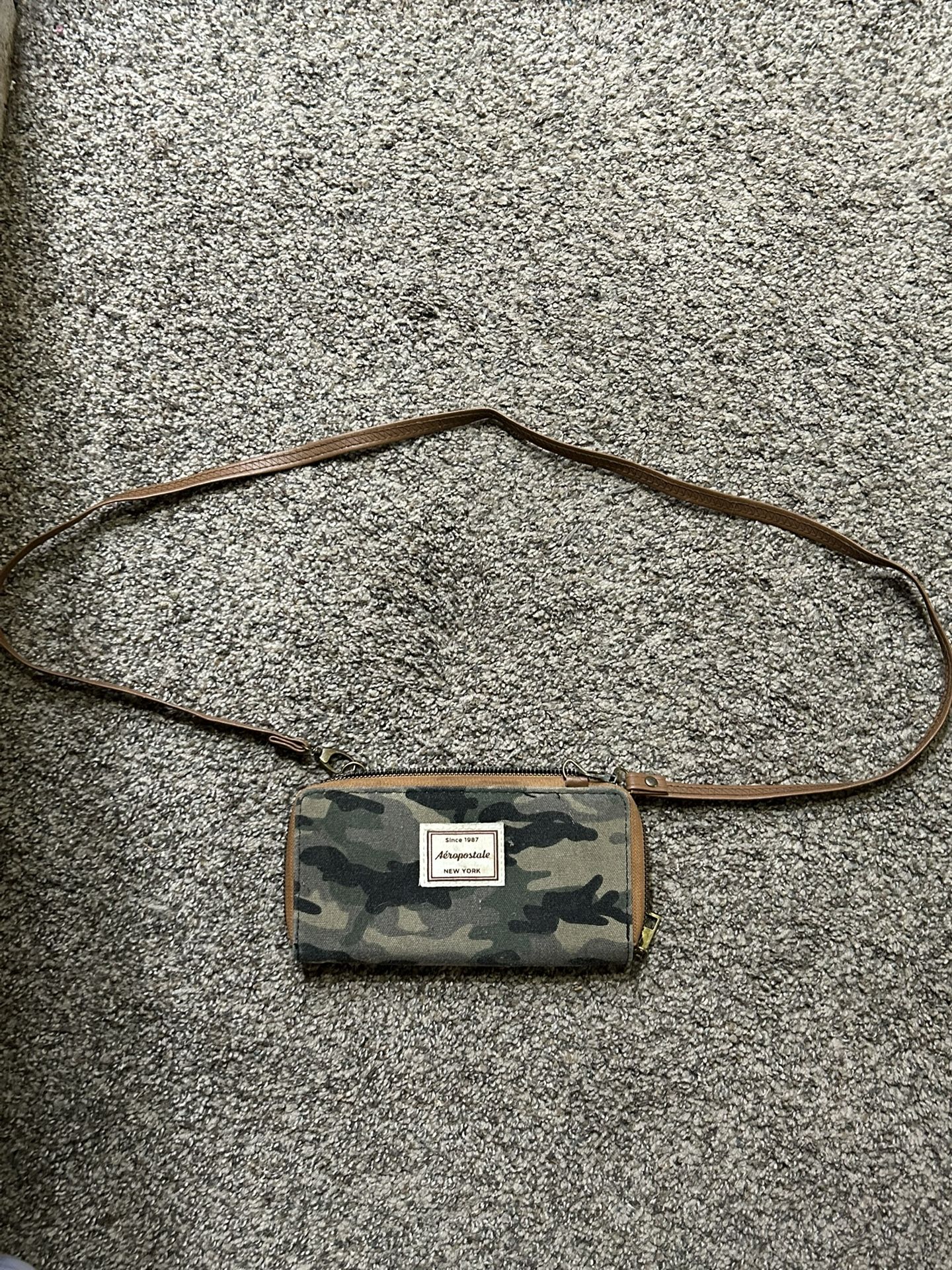 Aeropostale Crossbody Strap Small Wallet