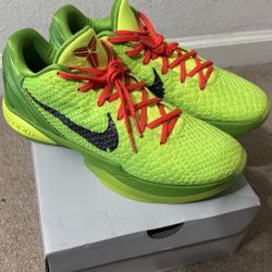 Kobe 6 Protro Grinch 2020 Men's Sneakers Size 10.5 Used Great Condition