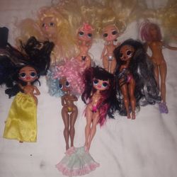 10 Brat Dolls And 3 Barbie Dolls 