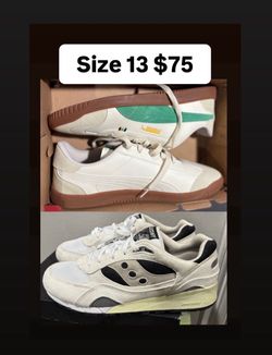 Pumas size 13 & sauconys