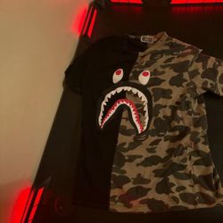 Black And Camo Bape Tee