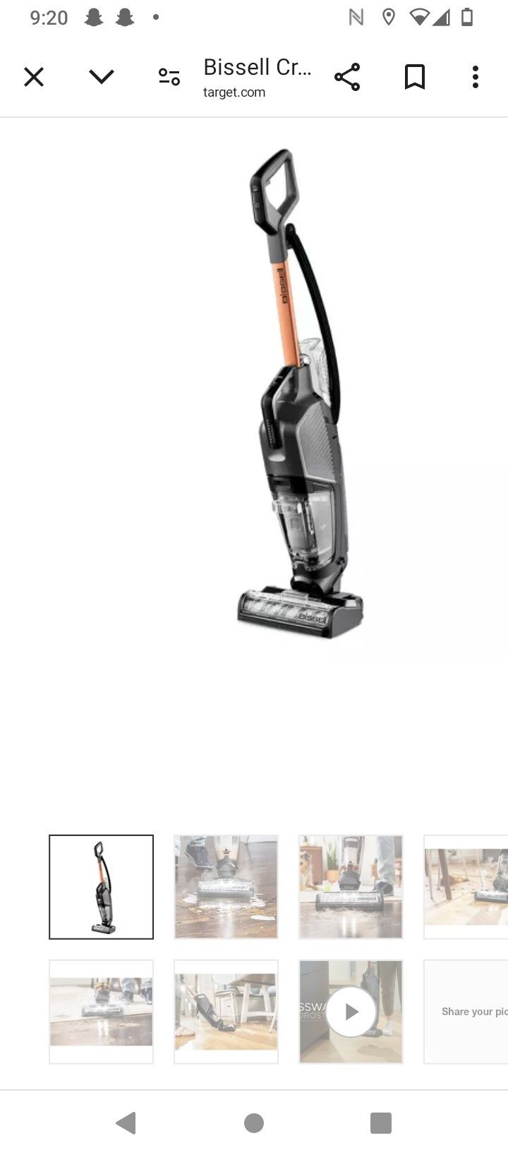 Bissell Crosswave Hydrosteam Plus Steam Cleaner